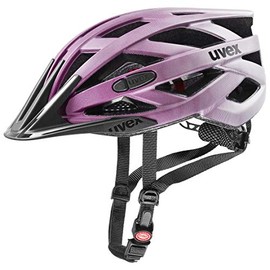 uvex i-vo cc Lightweight All-Round Helmet for Men and Women, Individual Size Adjustment, Expandable with LED Light, Berry Matt, 56–60 cm