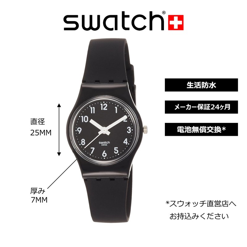 Swatch LB170E Lady Lady Black Single Wristwatch