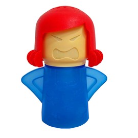 Microwave Cleaner Microwave Oven Cleaner High Temperature Steam Cleaning Equipment Tool Fridge Deodorized Easily Crud Steam Cleans Add Vinegar and Water Angry Mama (Blue)