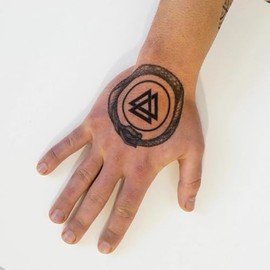 Ouroboros Tattoo - Ouroboros Temporary Tattoo/Viking Tattoo