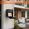 Metateel Wall Mounted Locking Mailbox with Outgoing Mail Slot, Secure