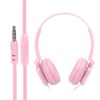 Wired Headphones Over Ear Headsets Stereo Sound Earphone with Mic