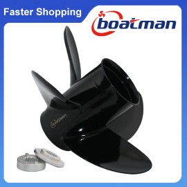 boatman 4 Blades Propeller 10.3x13 for Mercury Spitfire Outboard Engine 30-60HP