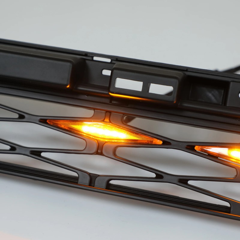 4PCS Plastic Car Grilles Grill LED Lights For Toyota 4Runner