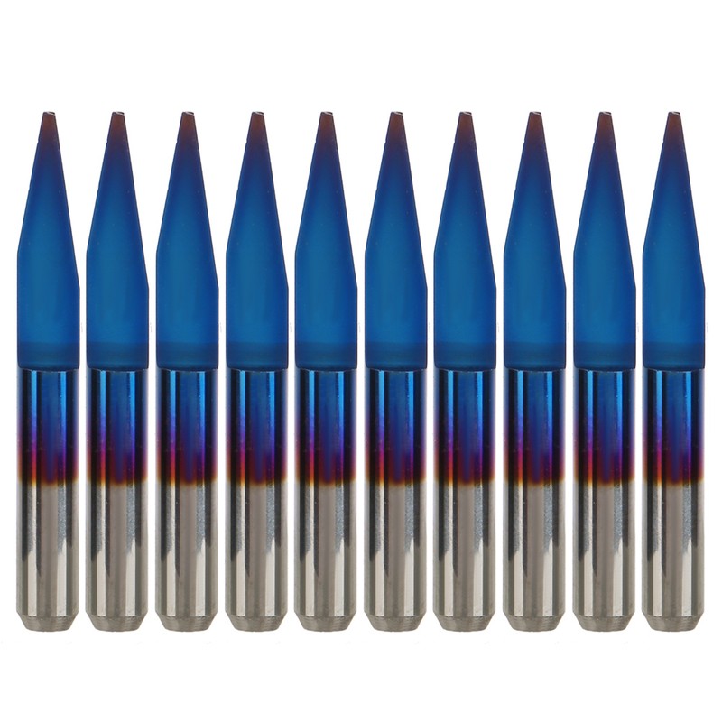10pcs 3.175 Premium Quality Tungsten Steel PCB Engraving Bit CNC