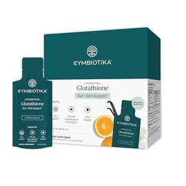 CYMBIOTIKA Liposomal Glutathione Supplement – PQQ, CoQ10 & Antioxidants for Detox, Brain, Energy, Immune Support – Advanced Absorption for Cellular Health & Longevity, Citrus Vanilla, 1 Month Supply