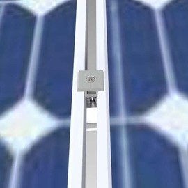 Centre Clamp Pack of 4 Aluminium Centre Clamps 30 mm PV Photovoltaic Solar Trapezoidal Mounting Brackets, Holder Solar Panel, Solar Panel Z Brackets, Mounting Solar Module for Solar Panel