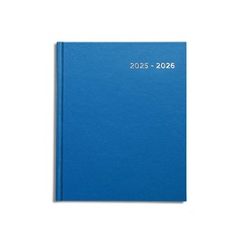 Academic Diary 2025-2026 A5 Week to View by Pirongs | Mid year Diary 2025-2026 | A5+ Diary, Casebound - Bright Blue