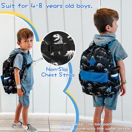 VX VONXURY Kids Backpack, Lightweight Cute School Backpack for Toddler Light Green Preschool Backpack Bookbag with Front Chest Buckle