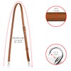 Allzedream Leather Purse Strap Replacement Crossbody Handbag Long Adjustable (Brown,