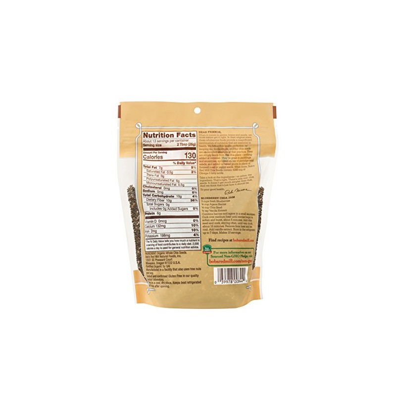 Bob's Red Mill Organic Chia Seed, 12oz (Pack of 1)