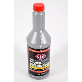 STP High Mileage Power Steering Fluid & Stop Leak 12 ounce bottle