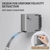 Retractable Clothesline with Adjustable 13.8 Ft Windproof Rope,Wall Mounted Clothes