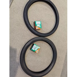 Duro VINTAGE SCHWINN STINGRAY 20X1-3/4 S7 BRICK TIRE& 20X2.125 S2 SLICK TIRE W/TUBES