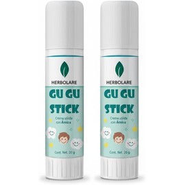 Herbolare Gu Gu Stick Original – Bálsamo en Barra Natural con Árnica, Caléndula y Manzanilla Para Golpes, Raspones y Rozaduras Apto para Bebés y Niños Pack de 2 Sticks de 20 g