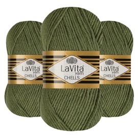 Lavita Chells Snuggle Yarn for Crocheting & Knitting 555 Yards – Pack of 3 | Fluffy for Baby Projects, Toys & Blankets | 10.5 Oz of Thick Yarn for Crocheting & Cushioned Comfort