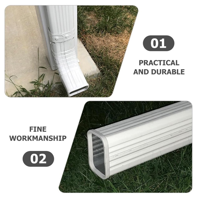 Uonlytech 6 Pcs Drain Nozzle Sleeve Gutter Downspout Downspout Cover
