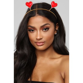 BVGA Valentines Day Headband Sparkling Rhinestone Enamel Heart head Boppers Hairband for women Girls Fashion Trendy Wobbly Love Spring Headband for Holiday Party Hair Hoop Accessory