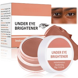 Full Coverage Under Eye Brightener and Concealer - Long Lasting, Correcting Cream for Dark Circles and Spots - Highlighter and Foundation in One - Golden Toffee Color