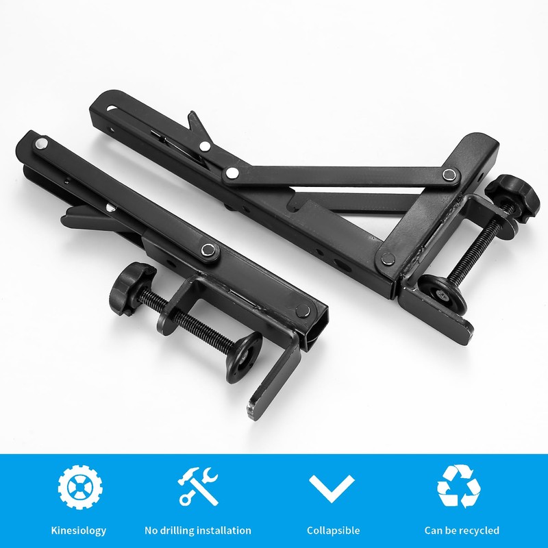 Folding Console Heavy Duty Folding Angle with C Clamp, Hinges