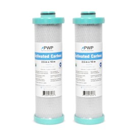 2 Pack 2.5 x 10" RV Water Filter Replaces FRE-10-GN Activated Carbon Block Push-Nipple Cartridge for Use with FRE-10H Housing OEM
