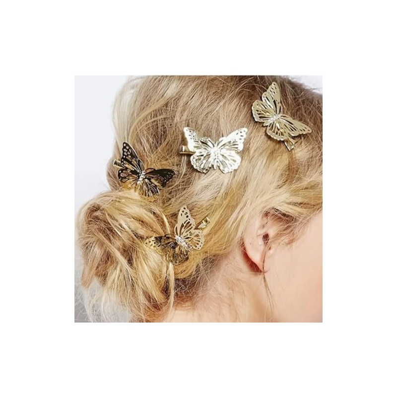 Abc Style Broche Pinza Pasador Dorada de Mariposa Kit 4