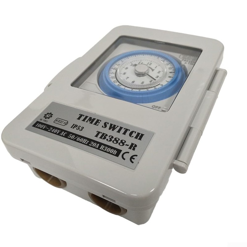 Mechanical Timer TB388 PC Waterproof 24 Hour Daily Programmable Timer