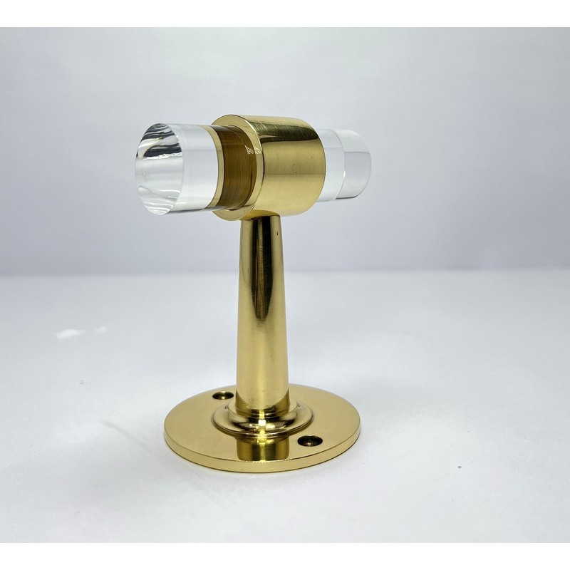 Morco Deco Brass Lucite Robe Hook Handmade Bathroom Kithcen Towel