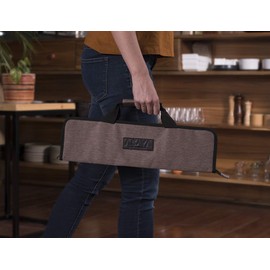 Asaya Chef Knife Roll Bag - 12 Pockets for Knives and Kitchen Utensils - Lightweight, Durable, and Stain Resistant Nylon - Perfect for the Traveling Chef - Knives not Included