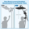 Hibbent High Pressure Shower Head Combo 5 Spray Rainfall Showerhead
