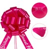 20 Inch Rose Red Car Bow with Happy Birthday Sweet