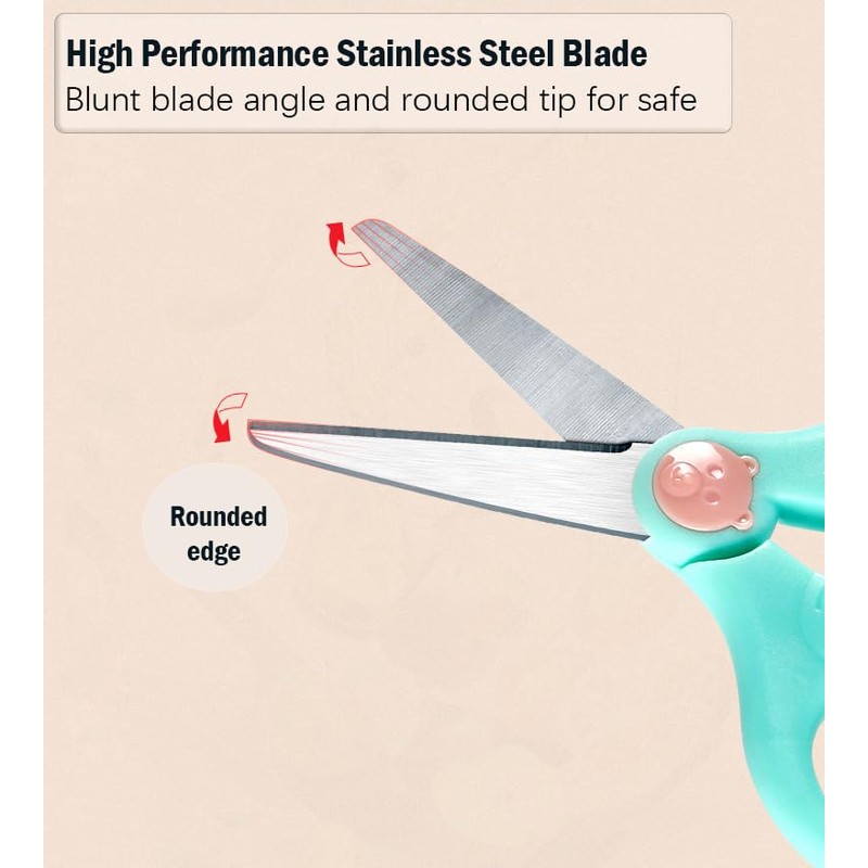 Baby Food Scissors Kicthen Shears,Kids Scissors Stainless Steel Scissors with