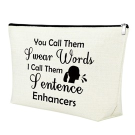 Sarcastic Novelty Gag Gift for Best Friend Sister Makeup Bag Fun Joke Gifts for Women Funny Gifts for Women Fun Girl Gifts Cosmetic Bag Christmas Graduation Wedding Gift for Her Travel Makeup Bag