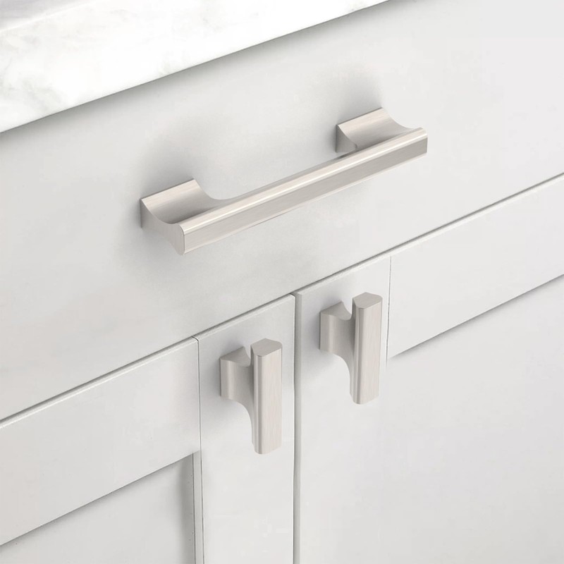 Asidrama 10 Pack 3.75 Inch(96mm) Brushed Satin Nickel Kitchen Cabinet