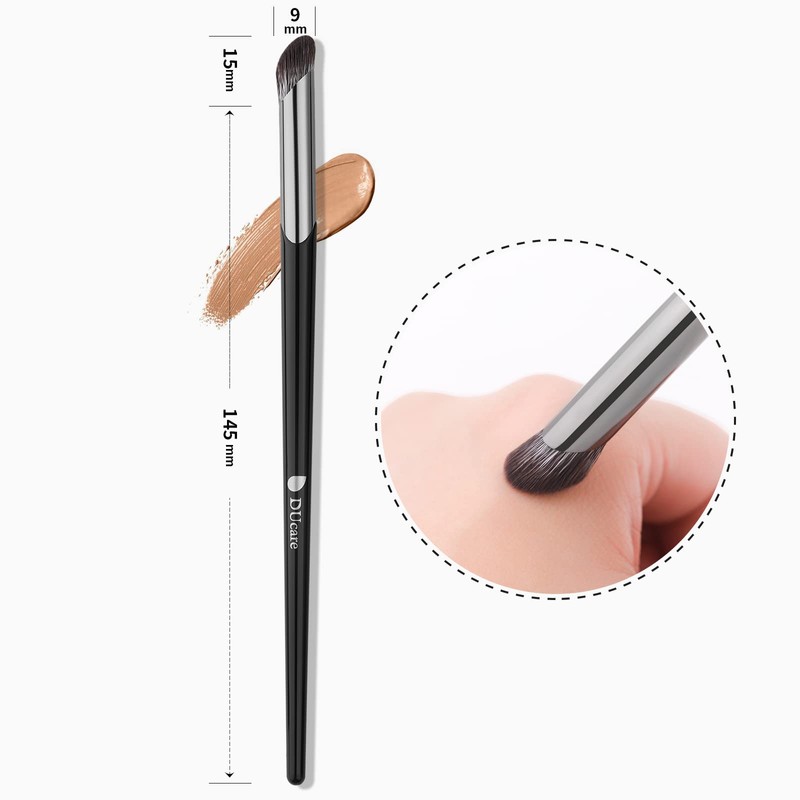DUcare V02 Concealer Brush, Angled Tip, Finger Brush, MAC270S Brush,