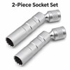 14mm 16mm Spark Plug Socket Wrench Adapter – Swivel Magnetic