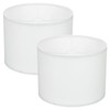 YOKIVE 2Set Drum Lamp Shades for Table Lamps, 13"x13"x10" Linen