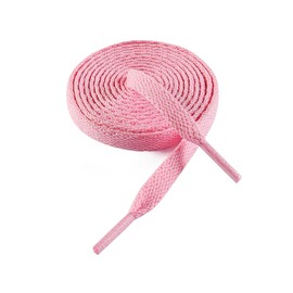 VSUDO 63" Flat Light Pink Shoe Laces for Sneakers, Shoelaces for Sneakers, Replacements High Top Shoe Strings for Women or Men (1 Pair-Light Pink-160CM)