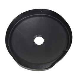 Vestil DC-P-55-CAN-UF-BK Low-Density Polyethylene Universal 55 Gallon Drum Recycling Lid Black