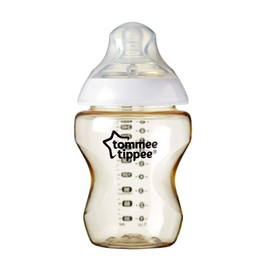 Tommee Tippee Closer to Nature PPSU Baby Bottle, Super Soft Breast-Like, Slow-Flow Teat with Anti-Colic Valve, BPA-Free, 260ml, Pack of 1, 3Months+