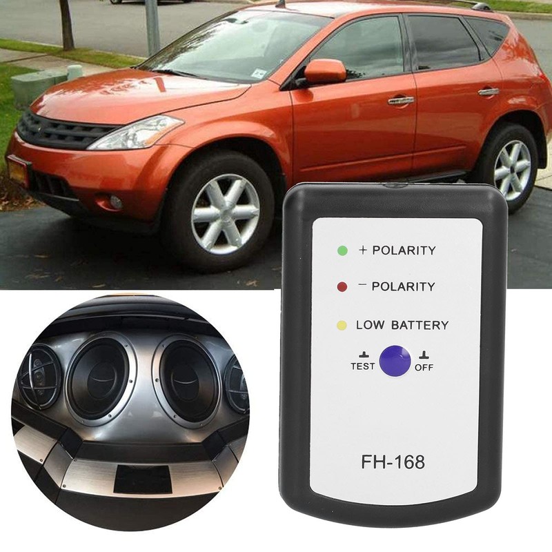 Qiilu Speaker Polarity Tester, Phase Tester Audio Speaker Horn Positive