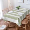 Boanket Waterproof Tablecloth - Sage Green Striped Oil Proof Spill
