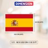 5x3ft Double Sided Spain National Flag Banner with Two Brass