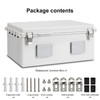 ANIMACYN Electrical Junction Box, Ventilated Design, Cable Grommets, Indoor/Outdoor Use