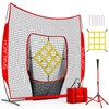 SIYALAICH Portable Baseball Net & Softball Net 7 ftx7 ft,Baseball