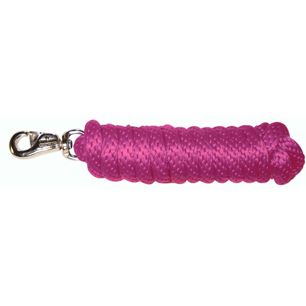 Hamilton Extra Heavy Poly Rope Lead with Bull Snap, Wine,