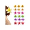 18pz Pinzas Para Pelo Con Forma De Flor De Plumeria