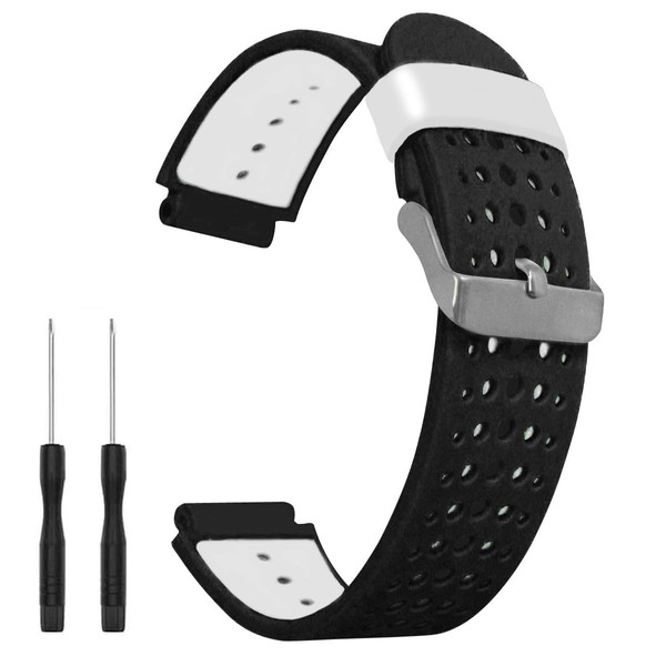 Watch Band for Garmin Approach S20/S5/S6, Forerunner 220/230/235/620/630/735XT, Soft Silicone