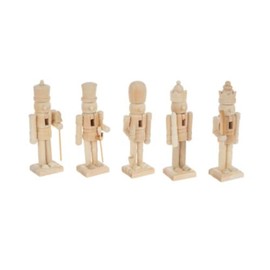 Unfinished Paintable Wood Nutcrackers