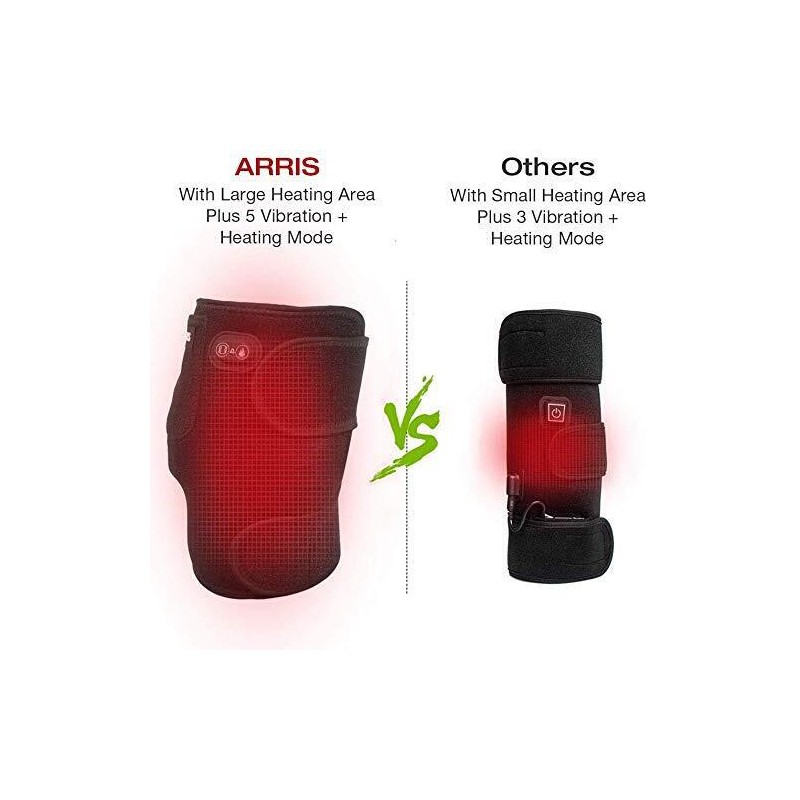 ARRIS Heating Knee Pad with Massage, Heated Knee Brace Wrap
